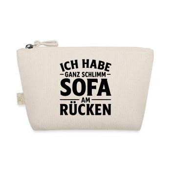 Sofa Chillmodus Sunday Mode Mood Sonntags Outfit - Bio-Täschchen - Natur - Vorne