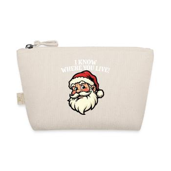 Je sais où tu habites - Père Noël - Trousse biologique - nature - Devant