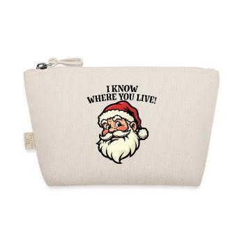 Je sais où tu habites - Père Noël - Trousse biologique - nature - Devant