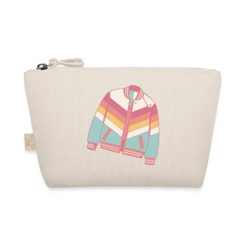Pastellfarbene Retro-Jacke - Bio-Täschchen - Natur - Vorne