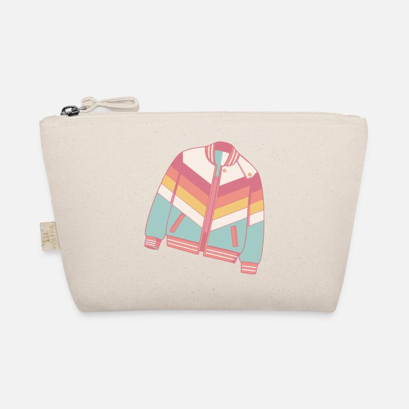 Pastellfarbene Retro-Jacke Bio-Täschchen