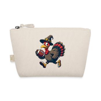 Thanksgiving Football Truthahn - Bio-Täschchen - Natur - Vorne