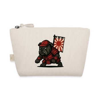 Bulldogge Samurai Rising - Bio-Täschchen - Natur - Vorne