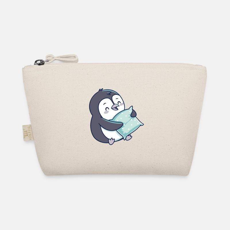 Pingouin câlin avec oreiller bleu Trousse biologique