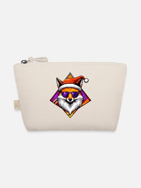 Fuchs Santa Swag - Bio-Täschchen - Natur - Vorne