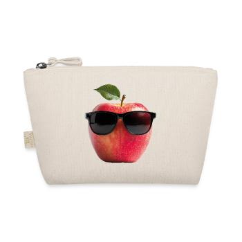 Apfel mit Sonnenbrille - Bio-Täschchen - Natur - Vorne