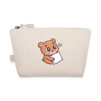 Soft Bear Cuddle Heart - Organic Pouch - nature - Front