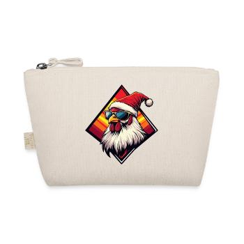 Christmas Chicken in Retro Sunset - Organic Pouch - nature - Front