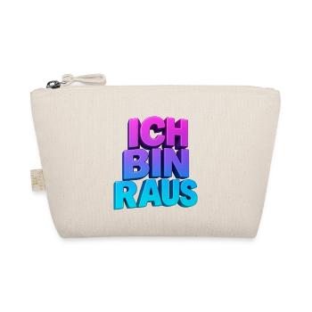 Ich Bin Raus 3D Gradient - Bio-Täschchen - Natur - Vorne