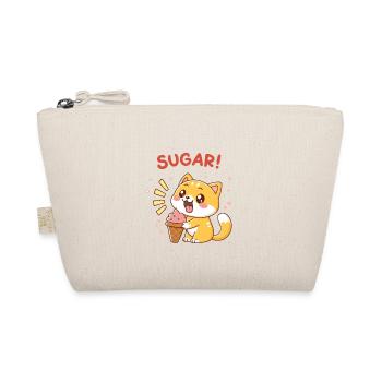 Kawaii Katzen-Eiscreme-Zucker - Bio-Täschchen - Natur - Vorne