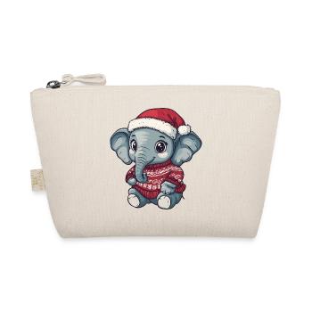 Noël de Noël avec éléphants - Trousse biologique - nature - Devant
