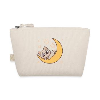 Kitten on the Starry Moon - Organic Pouch - nature - Front