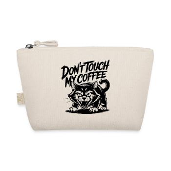 Drôle de design drôle de chat sifflant Coffee Love - Trousse biologique - nature - Devant