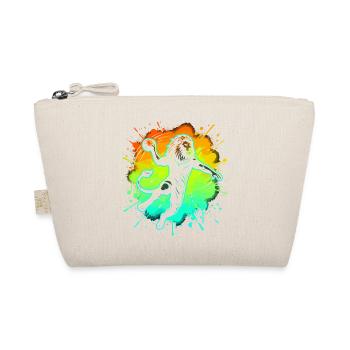 Handball Player Lion Graphic Kids Teens Funny - Organic Pouch - nature - Front