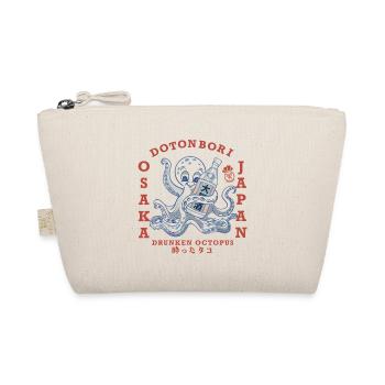 Drunken Oktopus mit Flasche - Bio-Täschchen - Natur - Vorne