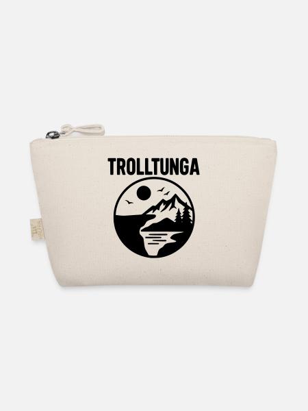 trolltunga silhouette - Bio-Täschchen - Natur