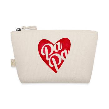 Papa cœur rouge - cadeau papa - Trousse biologique - nature - Devant