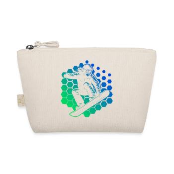 Fresh snowboard motif for snowboard - Organic Pouch - nature - Front