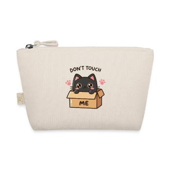 Naughty Cat in Box: Do Not Touch - Organic Pouch - nature - Front