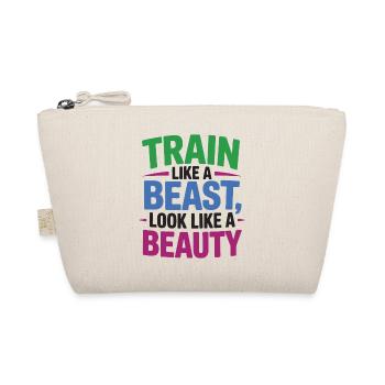 Train like a beast, look like a beauty - Organic Pouch - nature - Front