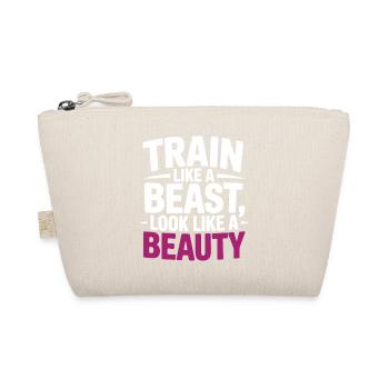 Train like a beast, look like a beauty - Organic Pouch - nature - Front