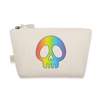 Multicolored skull - Organic Pouch - nature - Front