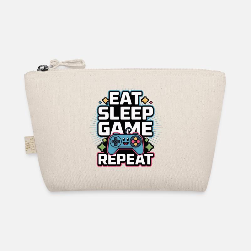 Eat Sleep Game Repeat Organic Pouch