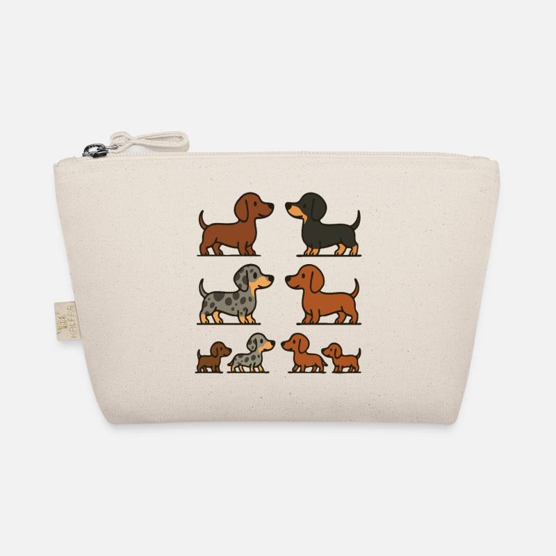 Dachshund Quartet Illustration Pack Organic Pouch