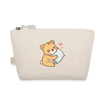 Soft Cuddle Teddy Bear - Organic Pouch - nature - Front