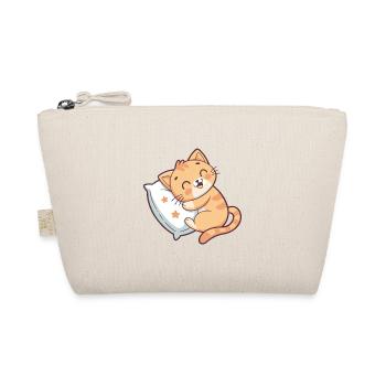 Chaton Doux sur Oreiller Étoilé - Trousse biologique - nature - Devant
