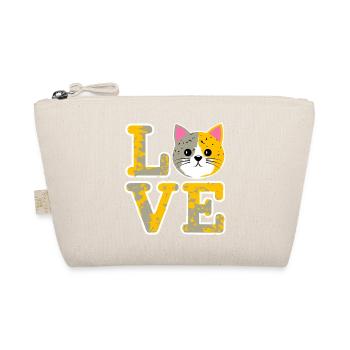 Visage LoveCat en look vintage - Trousse biologique - nature - Devant