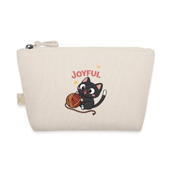 Chat Joyeux et Pelote Kawaii - Trousse biologique - nature - Devant