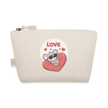 Koala Heart in Colour - Organic Pouch - nature - Front