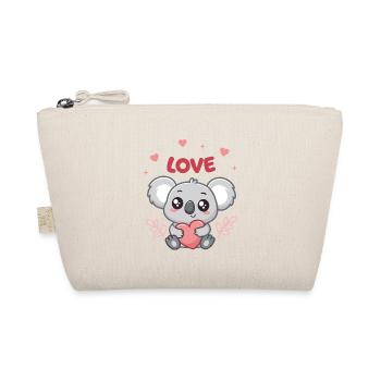 Koala Coeur Love Doux - Trousse biologique - nature - Devant