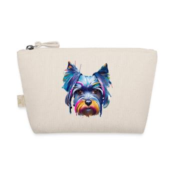 Portrait miniature de chien Schnauzer Pop Art coloré - Trousse biologique - nature - Devant