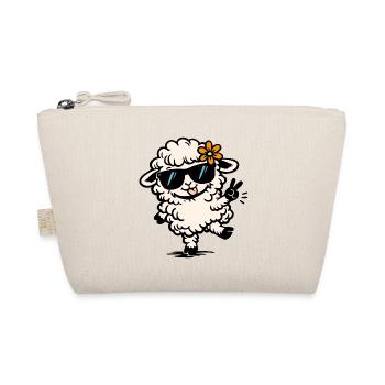 Tanzendes Schaf – Lustige Illustration mit Style - Bio-Täschchen - Natur - Vorne