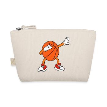 Basketball Dabbing Cartoon lustiges Sportdesign - Bio-Täschchen - Natur - Vorne
