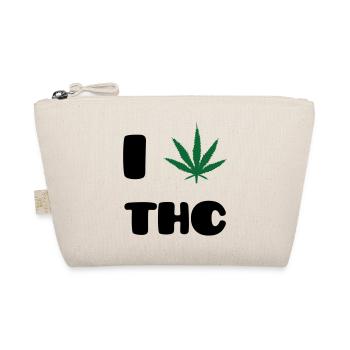 I Love THC - Weed - Cannabis - Trousse biologique - nature - Devant