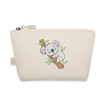 Sleeping Koala on Branch - Organic Pouch - nature - Front