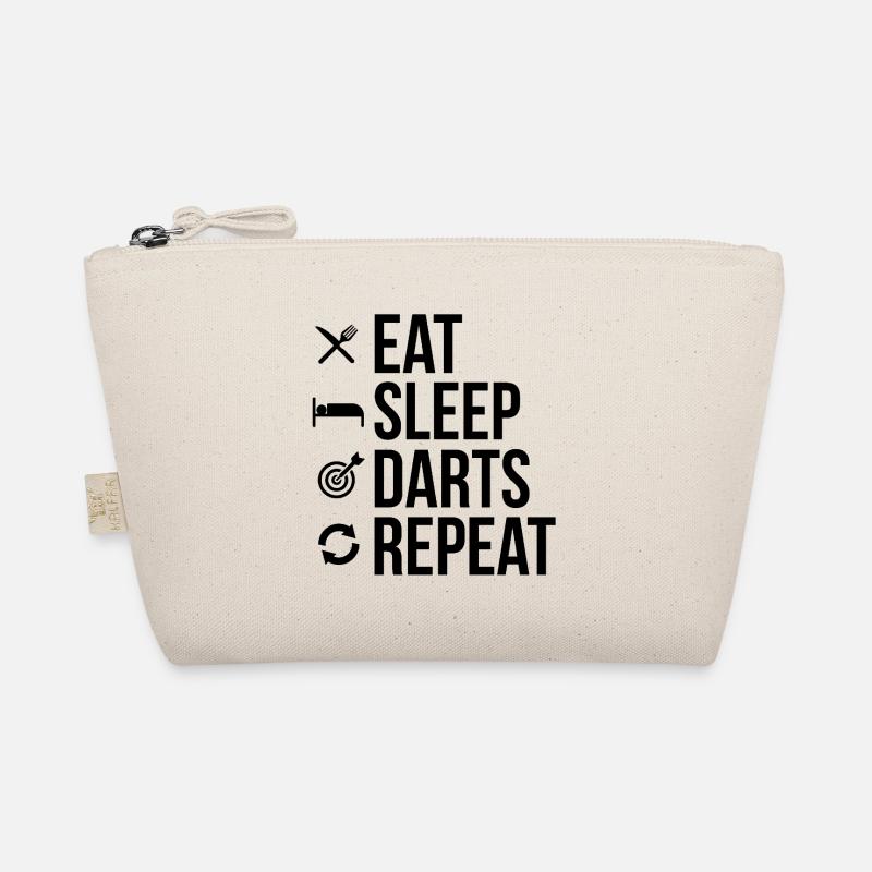 Eat_Sleep_Darts_Repeat Bio-Täschchen