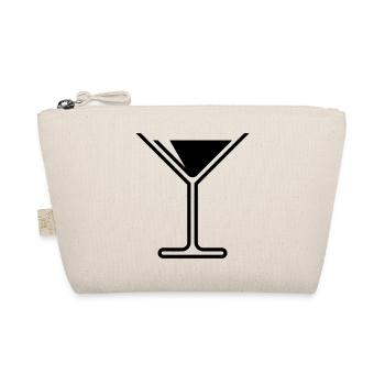 Cocktail / Cocktailglas / Martini – (Black) - Bio-Täschchen - Natur - Vorne