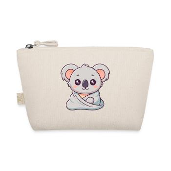 Koala câlin en wrap pastel - Trousse biologique - nature - Devant