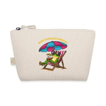 Grenouille dans une chaise longue de plage - Trousse biologique - nature - Devant