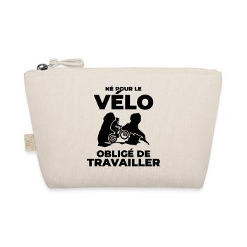 Guadeloupe Cyclist Gift - Cycling Enthusiast Gift - Organic Pouch - nature - Front