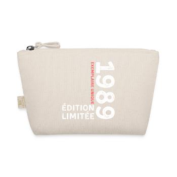 1989 vintage typographic style - Organic Pouch - nature - Front