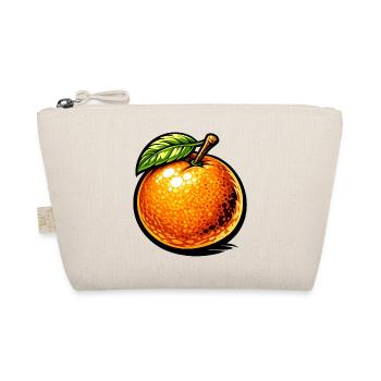 Comic Orange – Fruity Illustration Design 🍊 - Organic Pouch - nature - Front