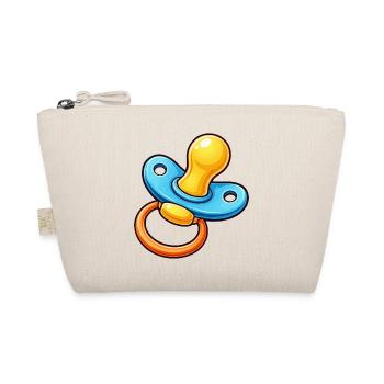 Pacifier Cartoon Baby - Organic Pouch - nature - Front