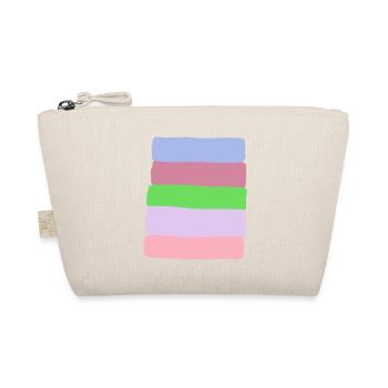Pastel Stripe Stack - Organic Pouch - nature - Front
