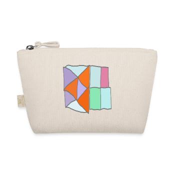 Geometric Patchwork Mosaic - Organic Pouch - nature - Front