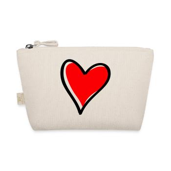 Icône Minimale Cœur Rouge - Trousse biologique - nature - Devant